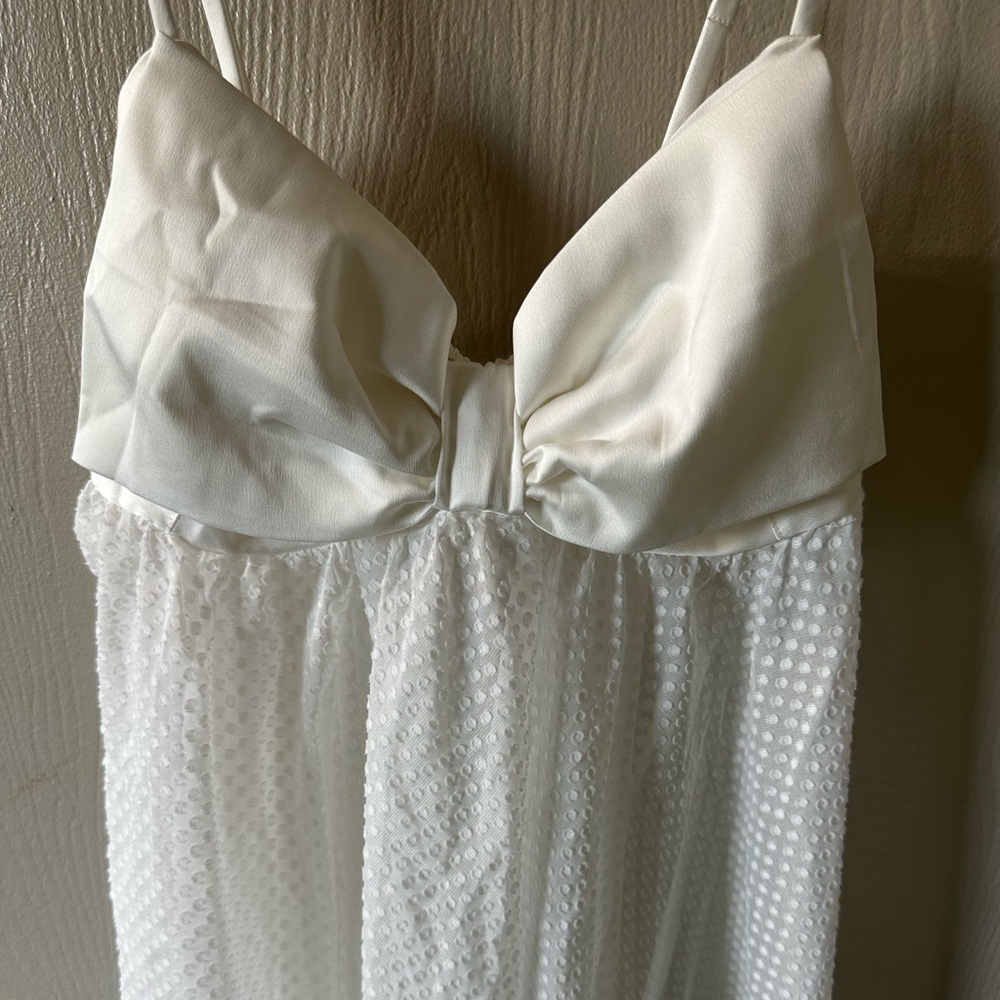 Kate Spade New York Women's Sleeveless Babydoll Dress, White, Medium